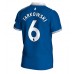 Tanie Strój piłkarski Everton James Tarkowski #6 Koszulka Podstawowej 2023-24 Krótkie Rękawy